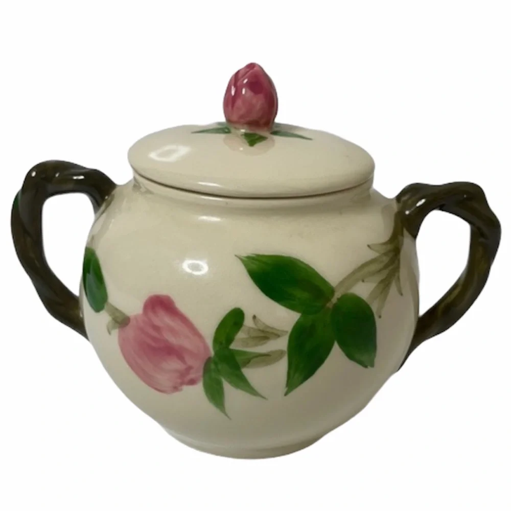 Franciscan Desert Rose Hand Painted Made USA Sugar Bowl & Lid Replacements MCM